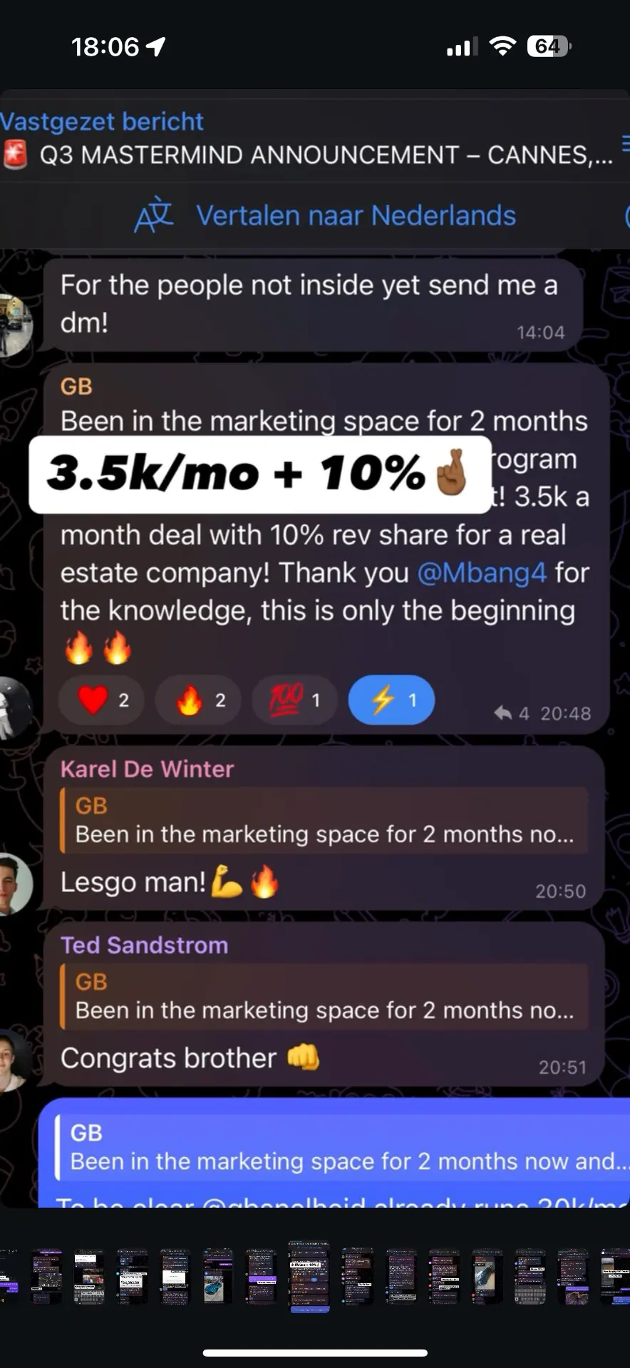 $3.5k a month plus 10% revenue share
